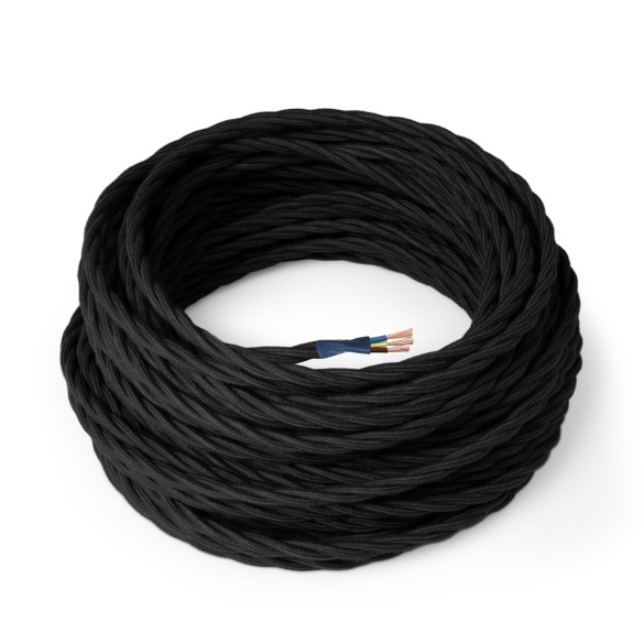 BLACK Cotton - Braided