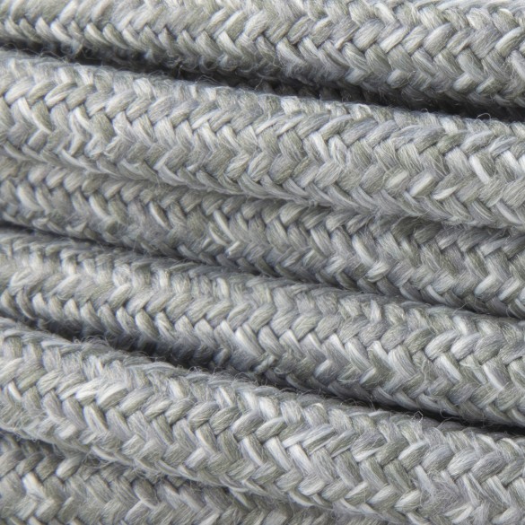 Light Grey Linen - Round